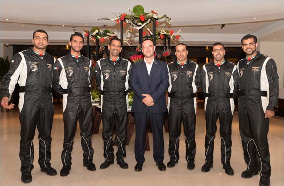 UAE National Aerobatic Team, Fursan Al Emarat visits Emirati Village 43 at JA Ocean View Hotel
