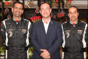 UAE National Aerobatic Team, Fursan Al Emarat visits Emirati Village 43 at JA Ocean View Hotel