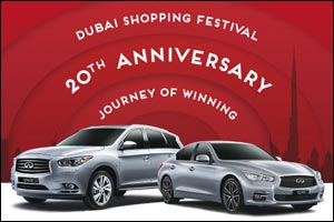 Go on a winning journey this DSF with Infiniti Mega Raffle