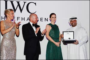 Emily blunt presents IWC Filmmaker Award to Abdullah Boushahri