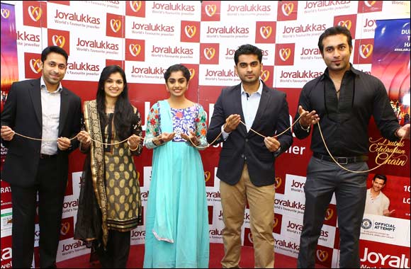 South Indian actor and Celebrity RJ Meera Nandan launches Dubai Celebration Chain at Joyalukkas