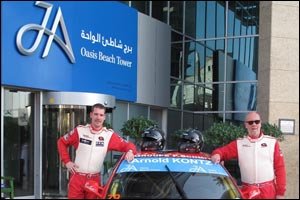 DUWO racing team attract spectators and onlookers at JA Oasis Beach Tower in JBR