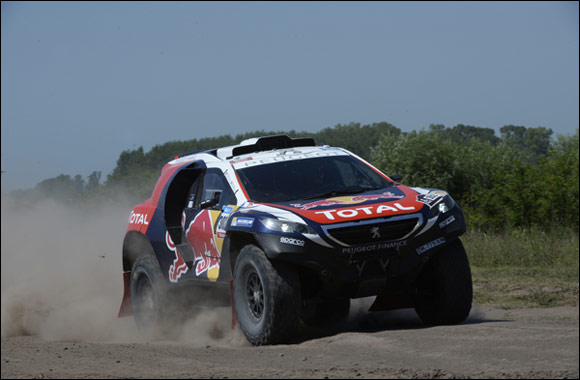 Team Peugeot Total overcomes the longest Dakar stage Carlos Sainz finishes the stage seventh overall