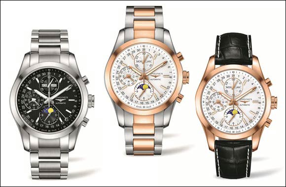 Longines celebrates the refined elegance of equestrian sports with the Conquest Classic Moonphase