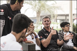 Rashid Centre for the Disabled children inspired by racing teams during EFG Sailing Arabia – The Tour 2015 Dubai stop over