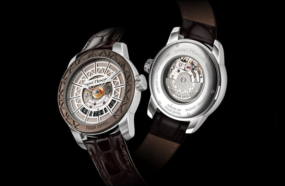 The �Tour Eiffel� Timepiece -Steel from the Eiffel Tower for a SAINT HONORE watch