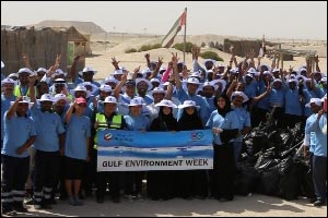 Imdaad participates in DP World's coastal clean-up activity in celebration of Gulf Environment Week