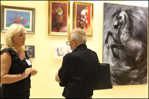 Artists unveil works capturing elegance and majesty of horses at dubai international horse fair