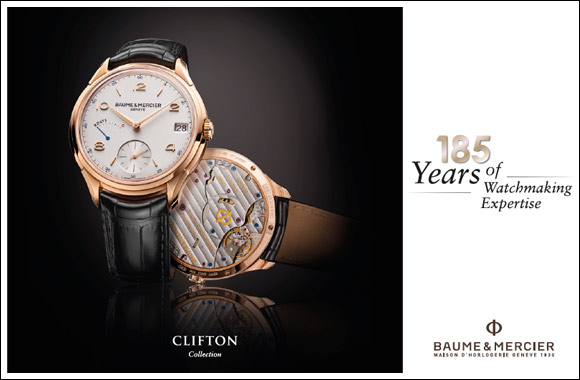 A watch symbol to celebrate Baume & Mercier's 185 years of expertise
