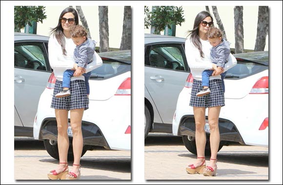 Armani Exchange Style Alert - Fast and Furious star, Jordana Brewster spotted in Armani Exchange