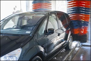 Cars wash lots exponentially busy over the weekend