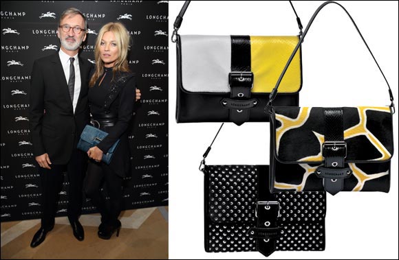 Kate Moss for Longchamp - Chic and Rock'n Roll Clutches for Spring 2015