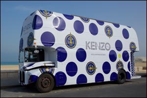 KENZO fashion bus hits the streets of Dubai!