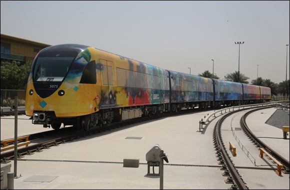 New livery for Dubai Metro carriages featuring artworks by accomplished artists