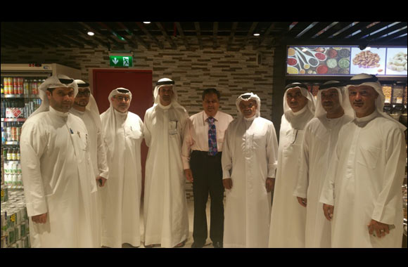 High Level Senior Officials of Dubai Silicon Oasis (DSO)  visit  Al Maya Supermarket at DSO