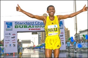 Dubai Marathon Pays Tribute to Three-time Champion Gebrselassie
