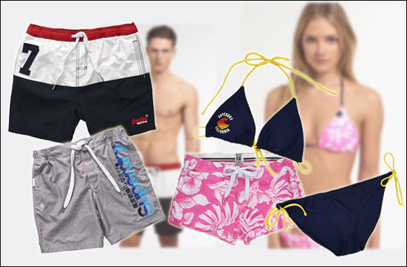 Get trendy for the beach with Superdry's latest beachwear collection