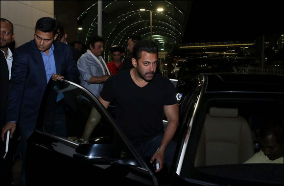 The heartthrob Salman Khan arrives to Dubai