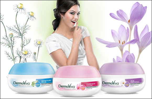 New and improved DermoViva Soft Moisturizing Skin Creams fortified with powerful natural ingredients to keep skin healthy & younger looking